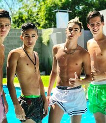 Summer Pool Guys Twink Tube athlete shirtless swim