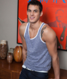 Dark Hair Twink Shows Off