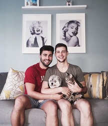 Cute Guys, Cats and Dogs 587268fa4f5e4.jpg