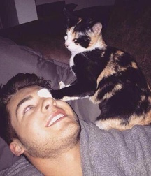 Cute Guys, Cats and Dogs 587269a3efcc2.jpg
