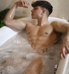 Boys in bath tub 