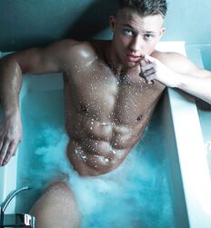 Boys in bath tub 