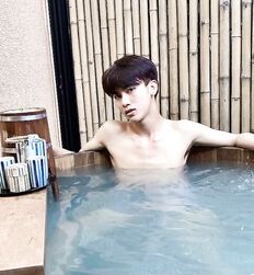 Boys in bath tub 