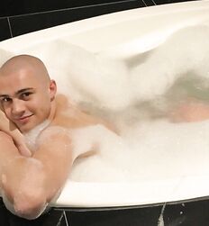 Boys in bath tub 