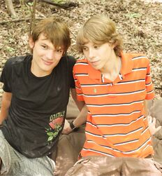 Twinks Dillion and Xander in the wood´s Gay Porn Couple 