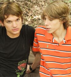 Twinks Dillion and Xander in the wood´s Gay Porn Couple 