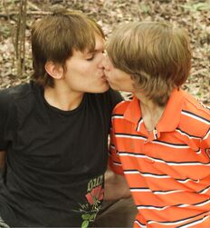 Twinks Dillion and Xander in the wood´s Gay Porn Couple 