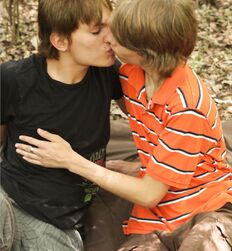 Twinks Dillion and Xander in the wood´s Gay Porn Couple 