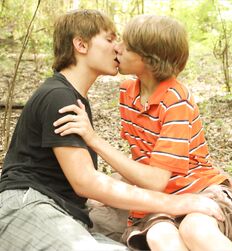 Twinks Dillion and Xander in the wood´s Gay Porn Couple 