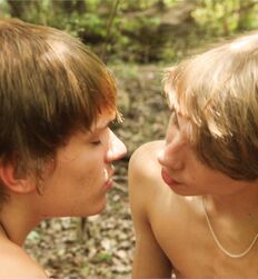Twinks Dillion and Xander in the wood´s Gay Porn Couple 
