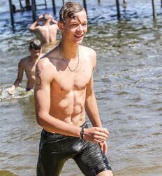 twinks in pool summer swimming guys porn real 