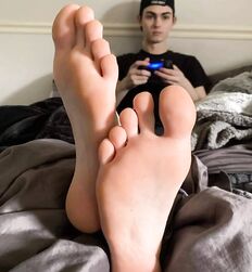 More boy feet twink toes tube boys playful 
