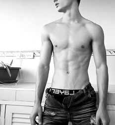 B&W Gay Boys Tube Twinks Drawn Art Classic 