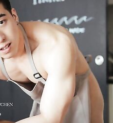 muscle Asians flex guys gay men 