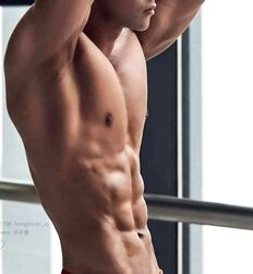 muscle Asians flex guys gay men 