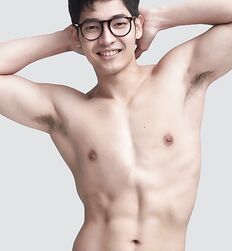 muscle Asians flex guys gay men 