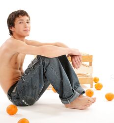 Algis studio set Orange picking solo Porn Gay 