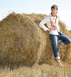 Twink Jaroslav strips on open field and jerks off solo Gay Porn 