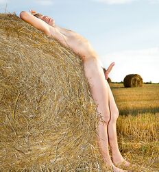 Twink Jaroslav strips on open field and jerks off solo Gay Porn 