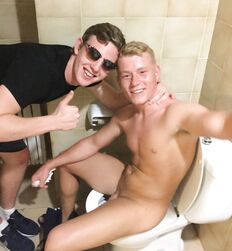 Opss, fun caught boys porn bathroom toilet 