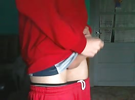 Self Plesure Boy Red Shirt