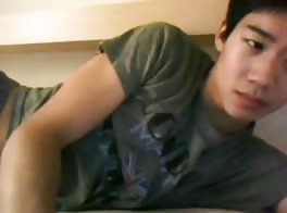asian twink wanking