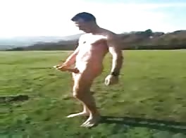 naked field wank