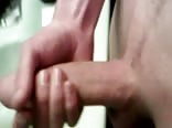 Hot squirting in the toilet bowl