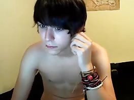 Cute Emo masturbating