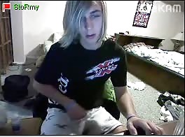 cute blond masturbates