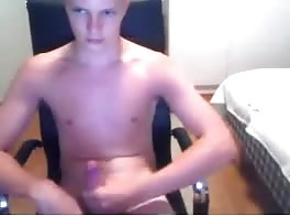 young blond wank and cum