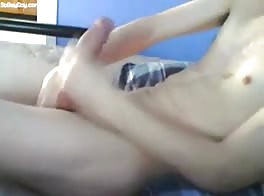 Big cut and shaved teen wiener masturbation