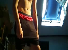 red with black stripe boxers