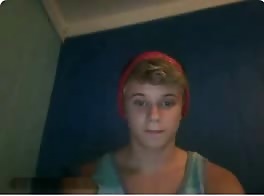 Young muscular blond