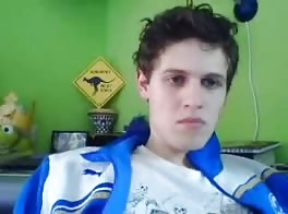 she masturbates with his blue jacket