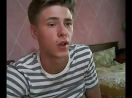 Russian young blonde masturbating