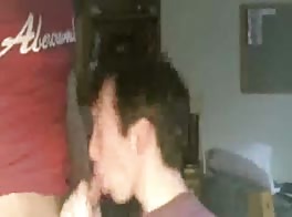 cums in gay little brothers face