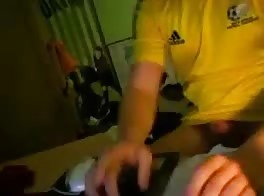 Young Brazilian masturbating