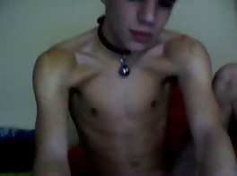 Bisexual boy masturbating