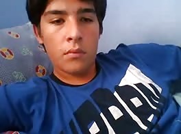 Mexican American twink masturbate