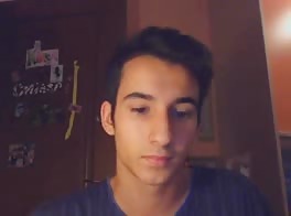 caressing his cock delicately
