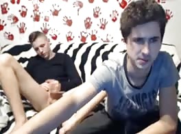 young couple being shown on cam
