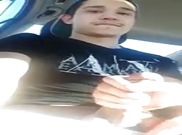 my friend masturbating in the car