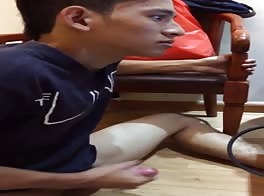 cum on the floor of house