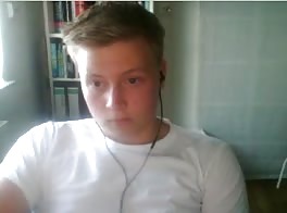 Young German masturbating
