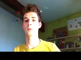 Young Italian gay by Webcam