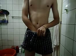 in the bath house