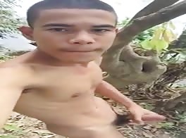 Masturbating in the wild