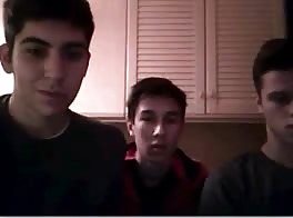 three friends masturbating