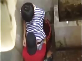 Cute young couple caught